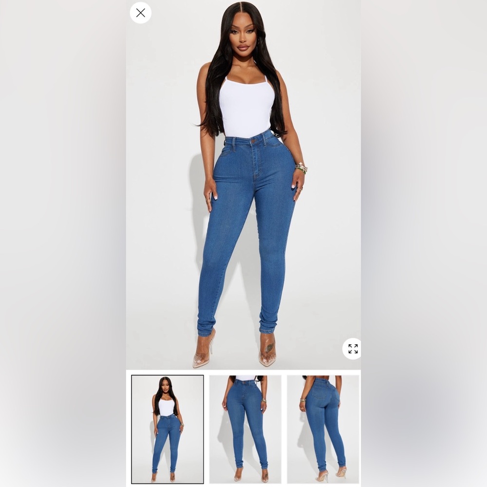 Fashion Nova high waist 27” Skinny Jeans size 7